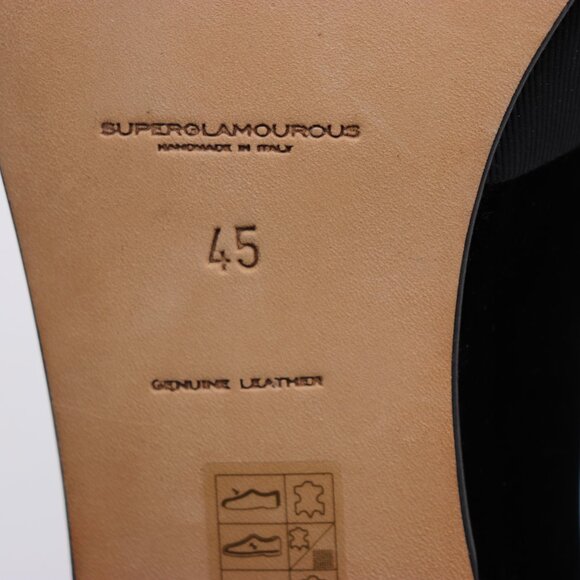 Superglamourous Loafers Men\'s Size EU 45 Black Slip On Shoes Hand Made in Italy main image 13
